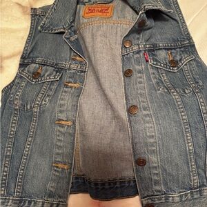 Levi's Classic Blue Denim Vest